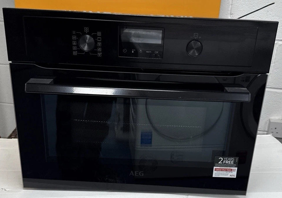 AEG KMX365060B (70) Built-In Combination Microwave Oven in Black - (Ex Display) - HW182470