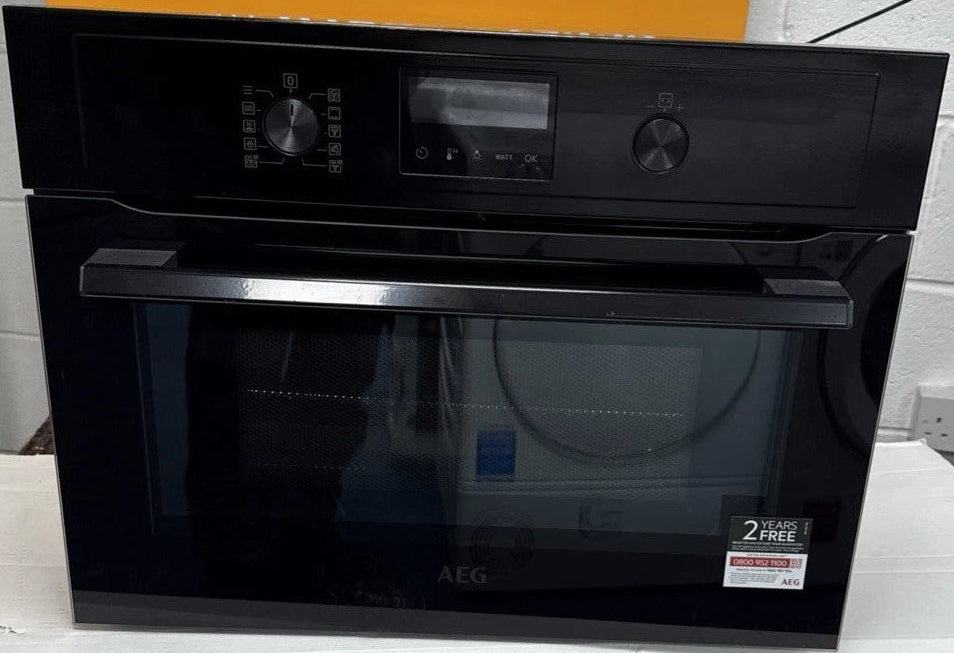 AEG KMX365060B (92) Built-In Combination Microwave Oven in Black - (Ex Display) - HW182292