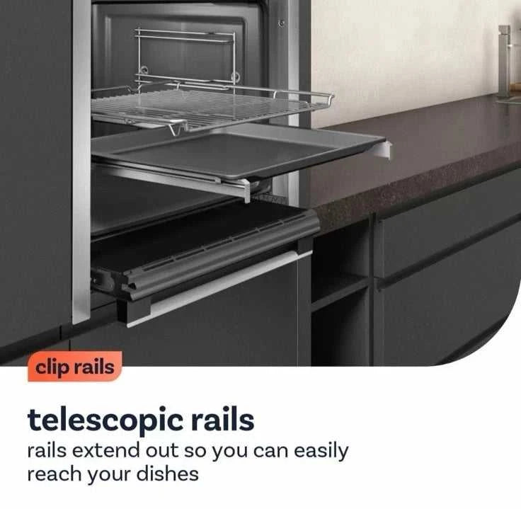 Neff B3ACE4AG3B (95) Slide & Hide® Electric Single Oven in Graphite Grey - A+ Rated - (Ex Display) - HW182795