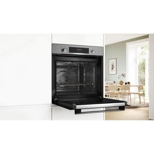 Bosch Series 4 HQA574BS3B (81) Electric Single Oven with Pyrolytic Self Cleaning in Stainless Steel - (Graded) - HW181914