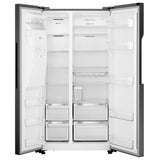 Teknix Side by Side American style Fridge Freezer in Black Stainless THSBS1791INBIX