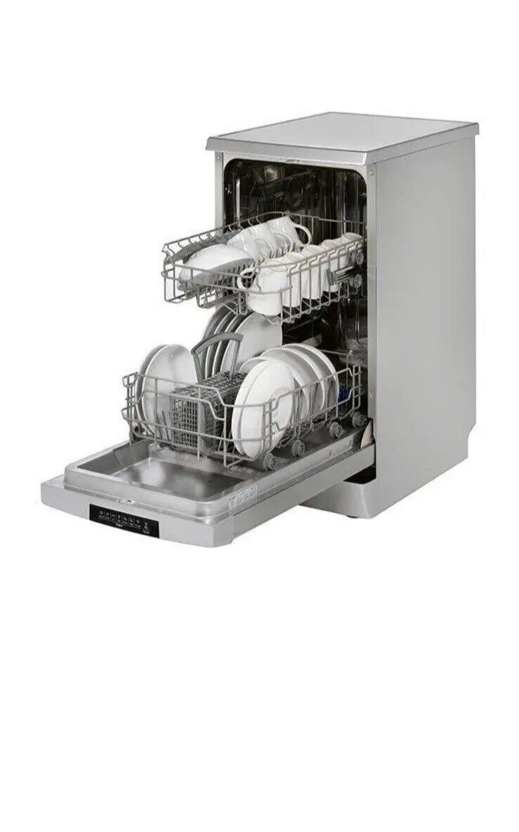 Teknix 45cm slimline free standing dishwasher TFD455S Stainless Steel HW180743