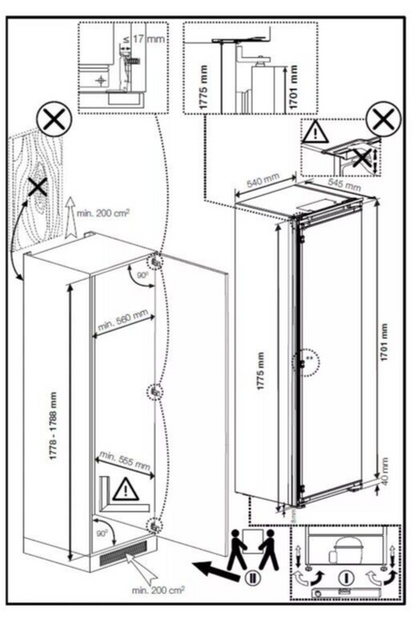 Beko BLSD4V577 (19) Built In HarvestFresh™ Tall Larder Fridge - 309 Litres - E Rated - (Ex Display) - HW182619