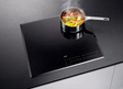 AEG IKB64401FB 60cm Induction Hob in  Black Stock photo with pan