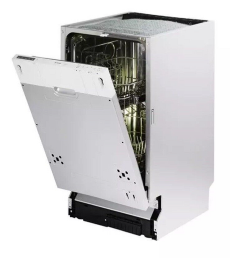 Teknix TBD455 Slimline 45cm Integrated Dishwasher with 9 Place Settings
