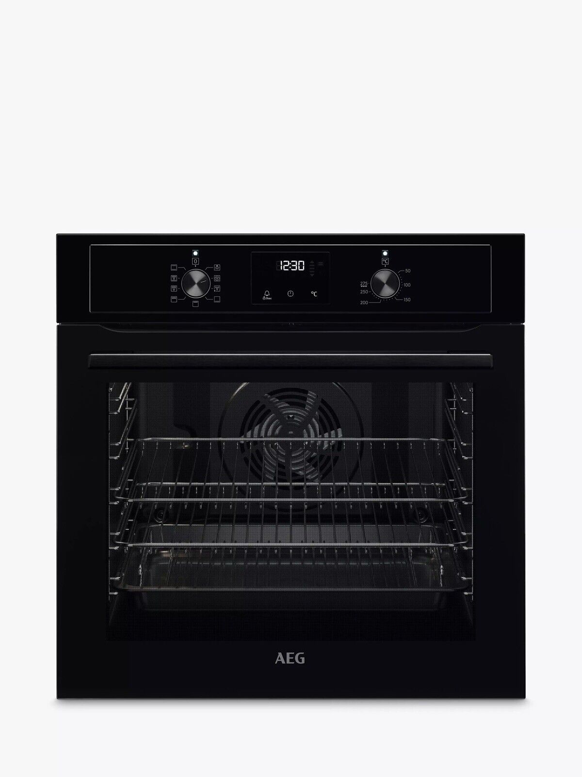 AEG BEX335011B (12) 3000 Series SurroundCook Built-in Electric Single Oven in Black - A Rated - (Ex Display) - HW182212