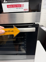 AEG 6000 DEB331010M (57) SurroundCook Clean Enamel Electric Double Built In Oven in Stainless Steel - A/A Rated - (BLEMISHED ) - HW182457