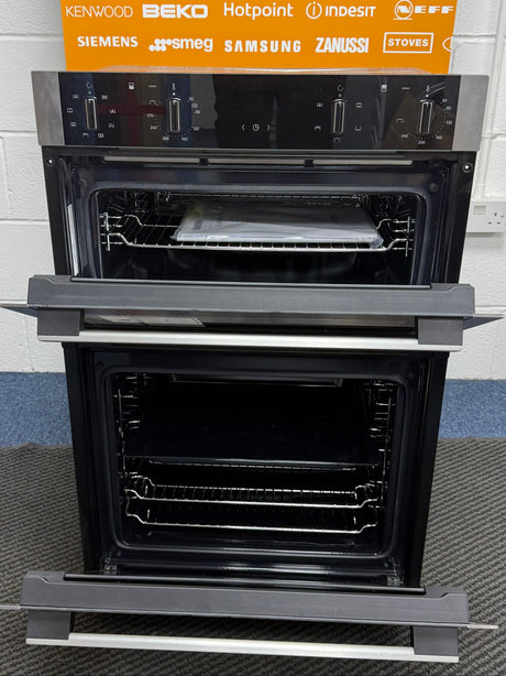 Neff N50 U1ACE2AN3B (14) Built-In Electric Double Oven in Stainless Steel - A Rated - (Ex Display) - HW182414