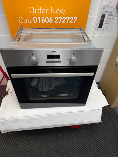 AEG BSX23101XM (76) 6000 Series SurroundCook Electric Single Oven - Stainless Steel - A Rated - 13 Amp Plug - (Blemished) - HW182176