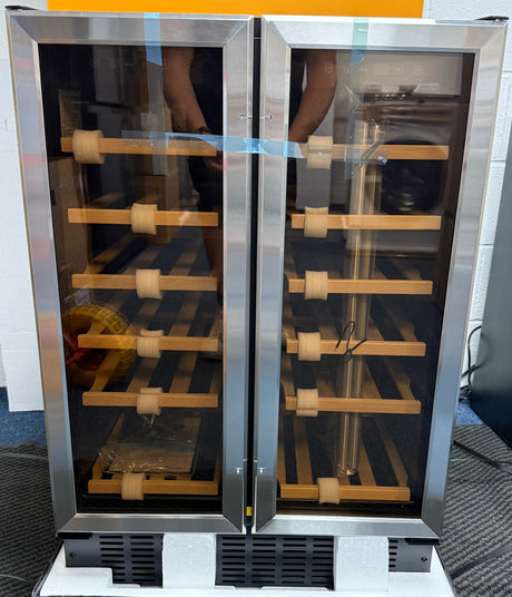 Viceroy WRWC60DDSSED Double Door 60cm Wine Cooler Fridge in Stainless Steel - (New Stock) - HW182476