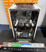 Beko DIS15020 (13) Slimline 45cm Integrated Dishwasher 10 Place Settings with Black Controls - (Ex Display) - HW182413