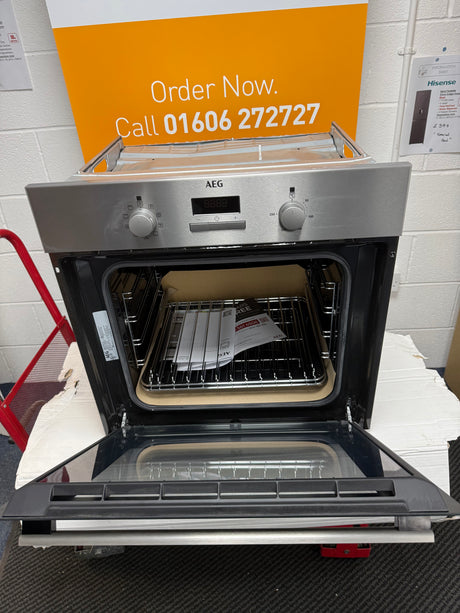 AEG BSX23101XM (76) 6000 Series SurroundCook Electric Single Oven - Stainless Steel - A Rated - 13 Amp Plug - (Blemished) - HW182176