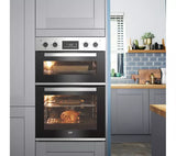 Beko RecycledNet® BBXDF22300S (86) Built In Double Oven in Silver - A/A Rated -( Ex display - HW182686