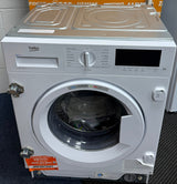 Beko WTIK94121F (67) Integrated 9KG 1400 Spin Washing Machine in White - A Rated - (Ex Display Graded) - HW182767