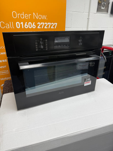 AEG KMX365060B (92) Built-In Combination Microwave Oven in Black - (Ex Display) - HW182664