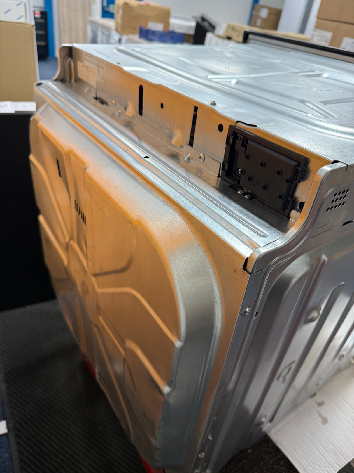 AEG 3000 BEX535A61B (45) AirFry Aqua Clean Enamel Built In Electric Single Oven in Stainless Steel - A+ Rated - (Graded) - HW182445