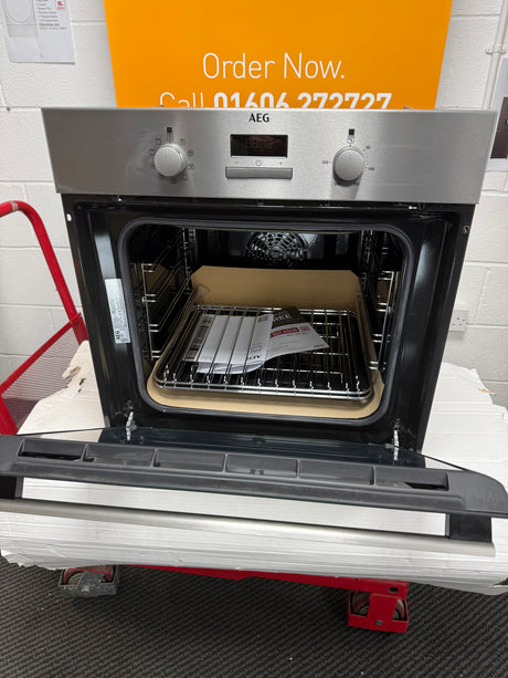 AEG BSX23101XM (76) 6000 Series SurroundCook Electric Single Oven - Stainless Steel - A Rated - 13 Amp Plug - (Blemished) - HW182176