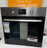 AEG BEX535A61M (82) 3000 Built-in Electric Single Oven with AirFry and Aqua Clean in Stainless Steel - A+ Rated - (Blemished) - HW182532