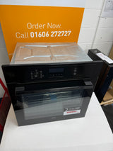 AEG 3000 BEX535A61B (45) AirFry Aqua Clean Enamel Built In Electric Single Oven in Stainless Steel - A+ Rated - (Graded) - HW182445