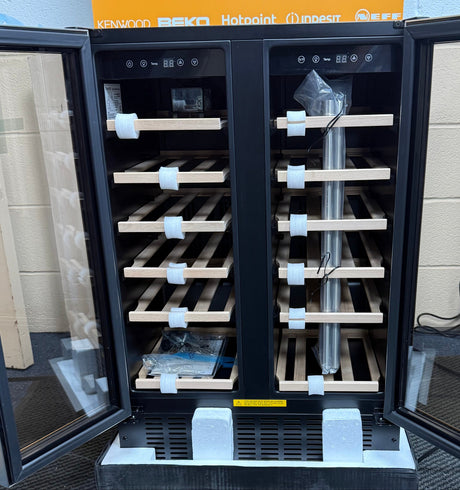 Viceroy WRWC60DDSSED Double Door 60cm Wine Cooler Fridge in Stainless Steel - (New Stock) - HW182476