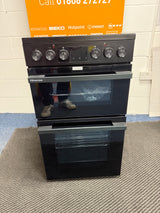 Hisense HDCEC5C10B (07) 50cm Electric Ceramic Cooker with Double Oven and AirFry Function in Black - A Rated - (Ex Display) _ HW182307