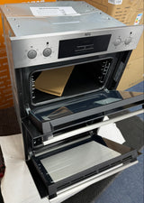 AEG 6000 DEB331010M (02) SurroundCook Clean Enamel Electric Double Built In Oven in Stainless Steel - A/A Rated - (Ex Display) - HW182402