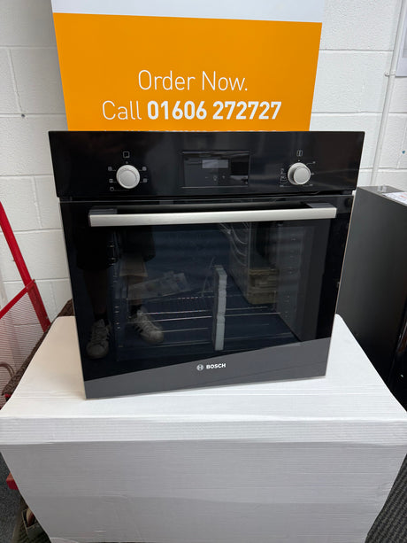 Bosch Series 2 HHF113BA0B (69) Built-In Electric Single Oven in Black with 13 Amp Plug - A Rated - (Ex Display) - HW182504