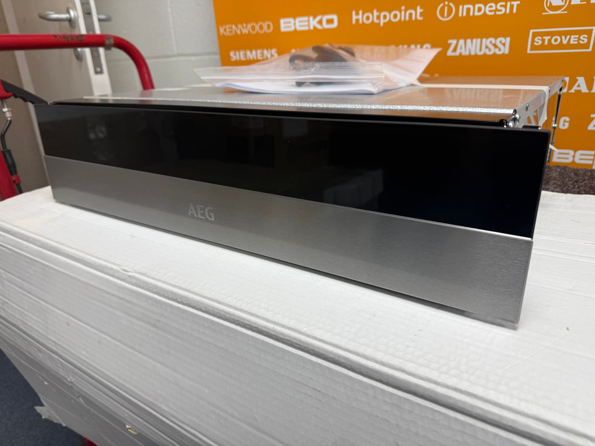 AEG KDK911424M 14cm Warming Drawer in Stainless Steel and Black EX DISPLAY - HW1821322