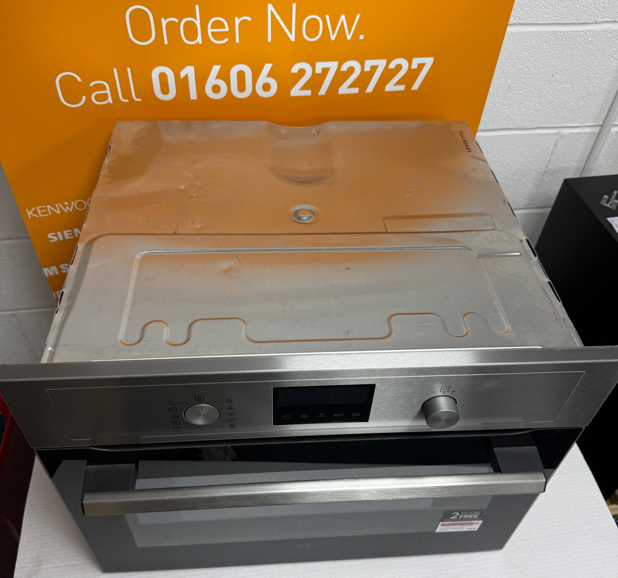 AEG 3000 KMX525060M (89) Built-In Microwave with Grill in Stainless Steel - (Ex Display) - HW182489