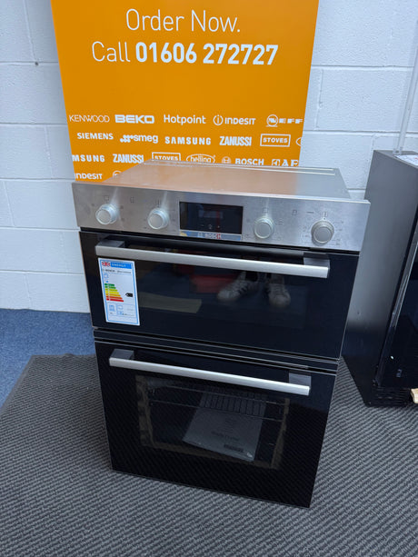 Bosch Series 2 MHA133BR0B (19) Built In Electric Double Oven in Stainless Steel - A Rated - (Ex Display) - HW182519