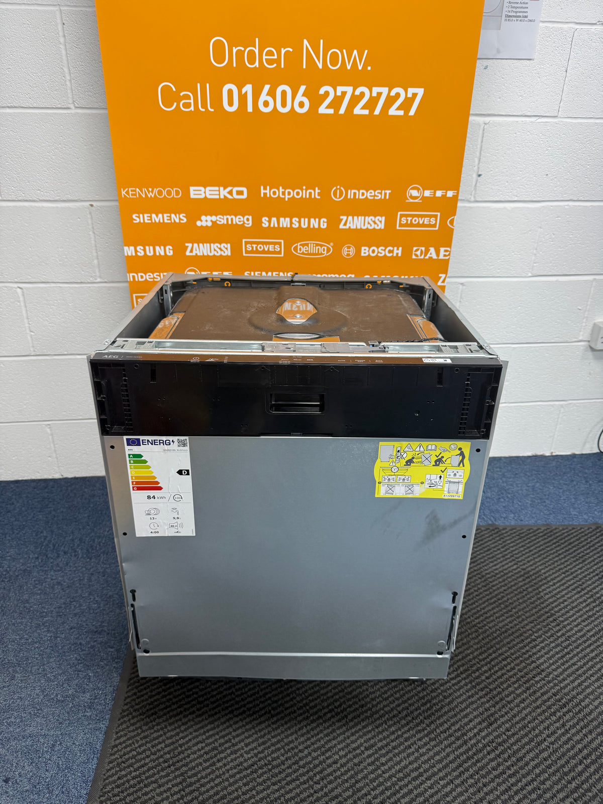 AEG GI5200D1SN (71) 5000 Series AirDry Fully Integrated Dishwasher - D Rated - (Ex Display) - HW182696