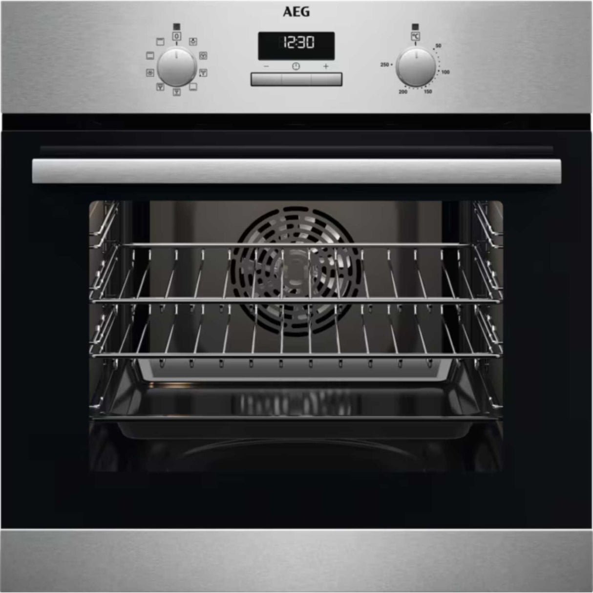 AEG BSX23101XM (50) 6000 Series SurroundCook Electric Single Oven - Stainless Steel - A Rated - 13 Amp Plug - (Ex Display) - HW182418