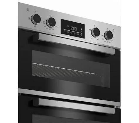 Beko RecycledNet® BBXDF22300S (86) Built In Double Oven in Silver - A/A Rated -( Ex display - HW182686