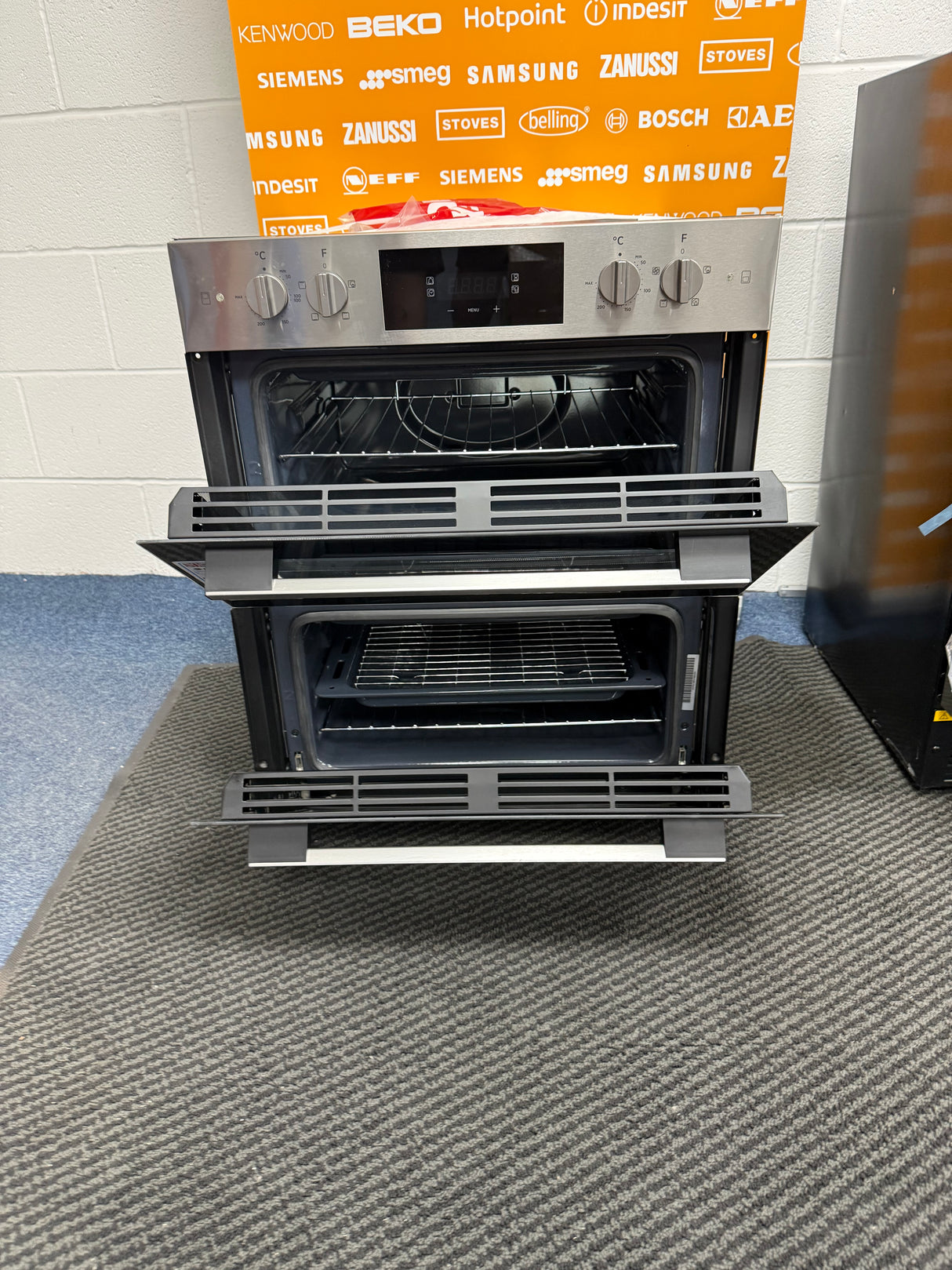 Hoover HO7DC3B308IN (51) Electric Built-under Double Oven in Stainless Steel & Black - A/A Rated -Ex display HW182351