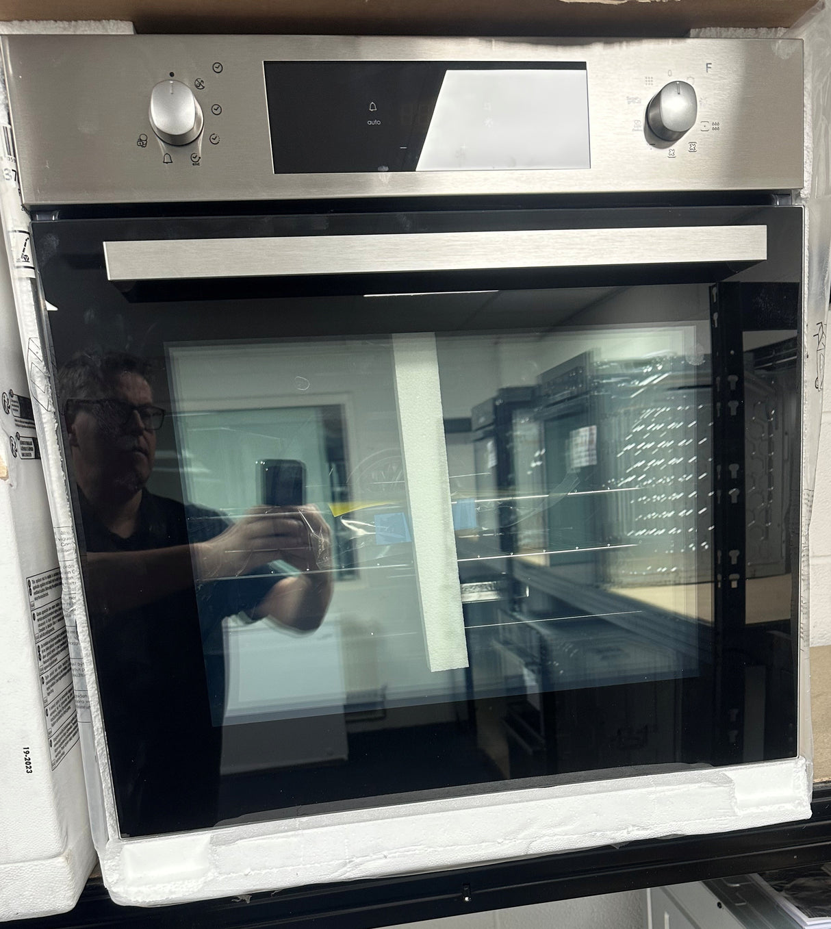 HomeWise HFNPK606X Built In Pyrolytic Multifunction Single Oven in Stainless Steel - A Rated - POHW0121