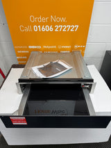 CDA VW155BL (90) 14cm Warming Drawer in Black - Non Branded Glass Front - (Ex Display) - HW182190