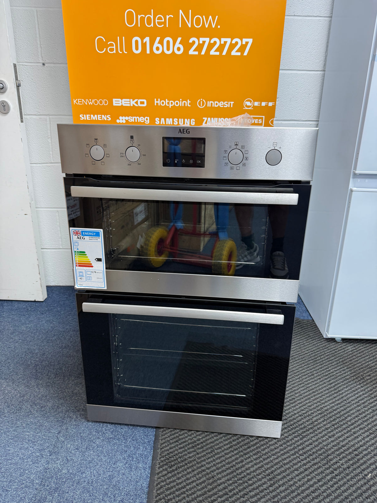 AEG 6000 Series DCB535060M (28) Double Built In Oven in Stainless Steel - A/A Rated - HW182728