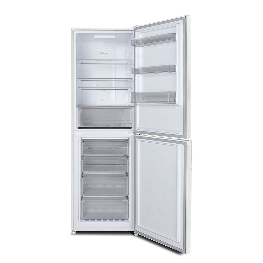 Teknix FF1860W/E 185cm 308 Litre Total No Frost Fridge Freezer in White - E Rated - POHW0011