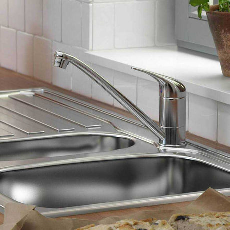 Wren Kitchens Iris Chrome Monobloc Single Lever Kitchen Mixer Tap - (New Boxed) - TA.DUM.006 - HW182790