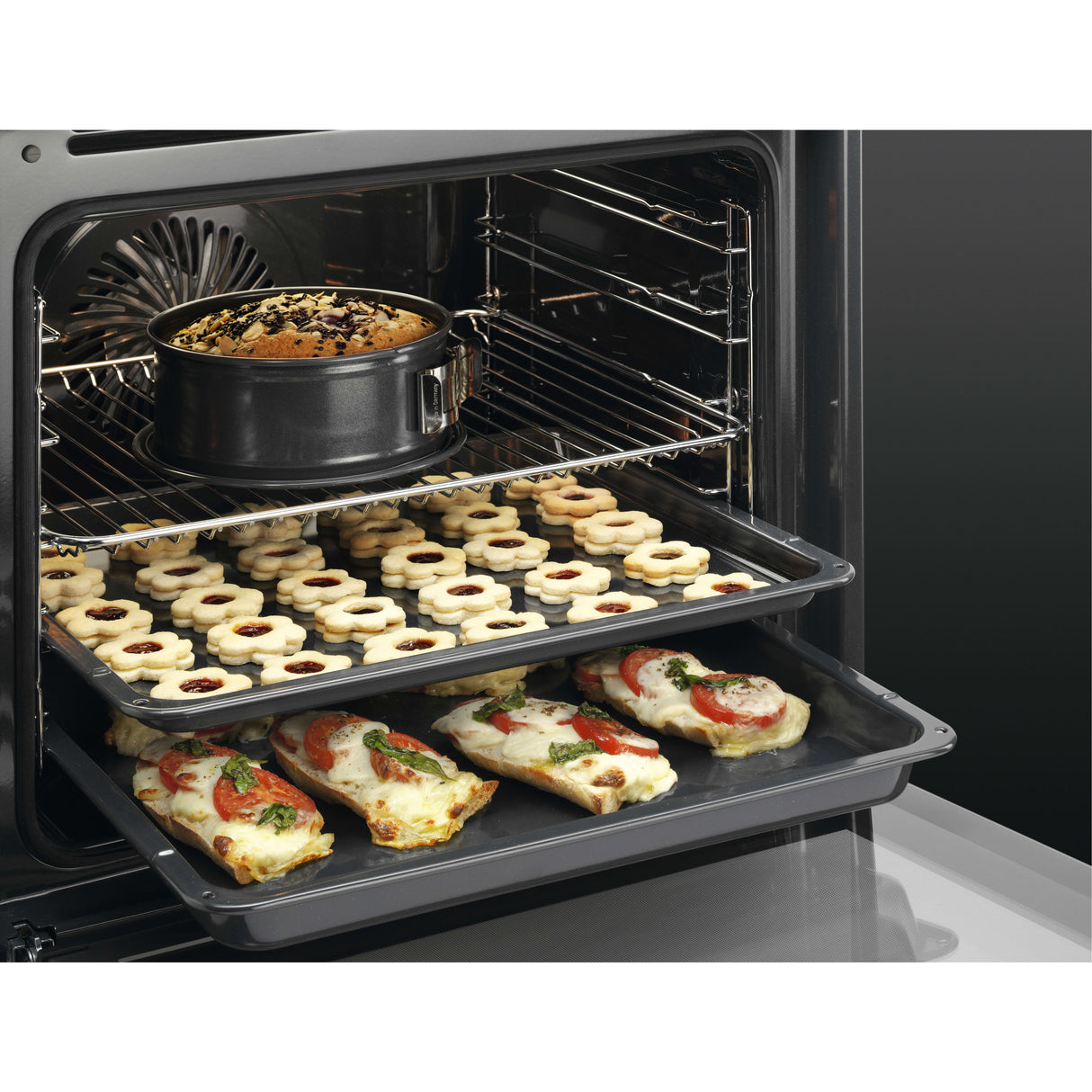 AEG BEX335011M (48) SurroundCook Built-in Electric Single Oven with Aqua Clean in Stainless Steel - A Rated - (Ex Display) - HW182248