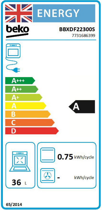 Beko RecycledNet® BBXDF22300S (86) Built In Double Oven in Silver - A/A Rated -( Ex display - HW182686