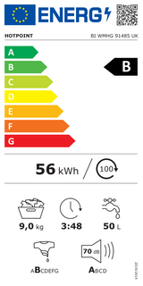 Hotpoint  BI WMHG 91485 UK (11) 9KG 1400RPM Integrated Washing Machine - (Blemished) - HW182411