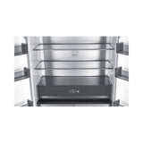 Teknix TMD19091SIBI 505 Litres Multi Door American Fridge Freezer in Dark Inox - E Rated Stock photo top shelves