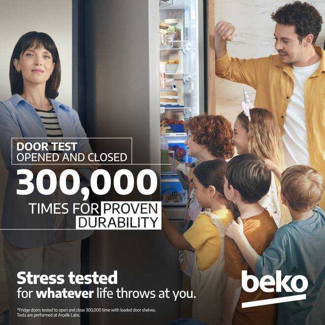 Beko BCNA47593V (76) XXL Oversized 70/30 Integrated Fridge Freezer 1940H x 690W x 555D with HarvestFresh™ - (Tatty Box) - HW182876
