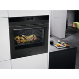 AEG BSK778380T 7000 SteamCrisp Pyrolytic Self Cleaning Built-In Single Oven in Matt Black - A++ Rated - HW181834