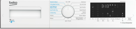 Beko WDK742421W (79) 7KG Wash / 4KG Dry Capacity Washer Dryer in White with Bluetooth and Sensor Drying - (New Stock) - HW182379