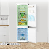 Teknix BITH70FF 70/30 Integrated Fridge Freezer with Total No Frost - 246 Litres - E Rated stock photo fridge and freezer diagram 