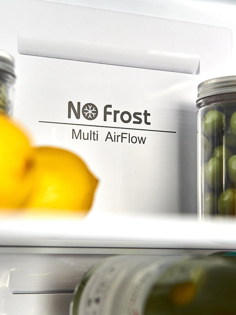 Teknix 185cm 308 Litre Total No Frost Fridge Freezer in Silver FF1860S/E from HomeWise