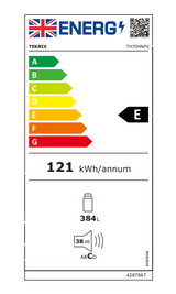 Teknix TH70HNFX 70cm 384 Litre Hybrid Tall Fridge or Freezer in Stainless Steel - E Rated - POHW0098