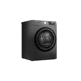 Teknix TKHP8HS 8KG Heat Pump Dryer in Titanium - A++ Rated. Stock photo of the front angled showing left side panel.